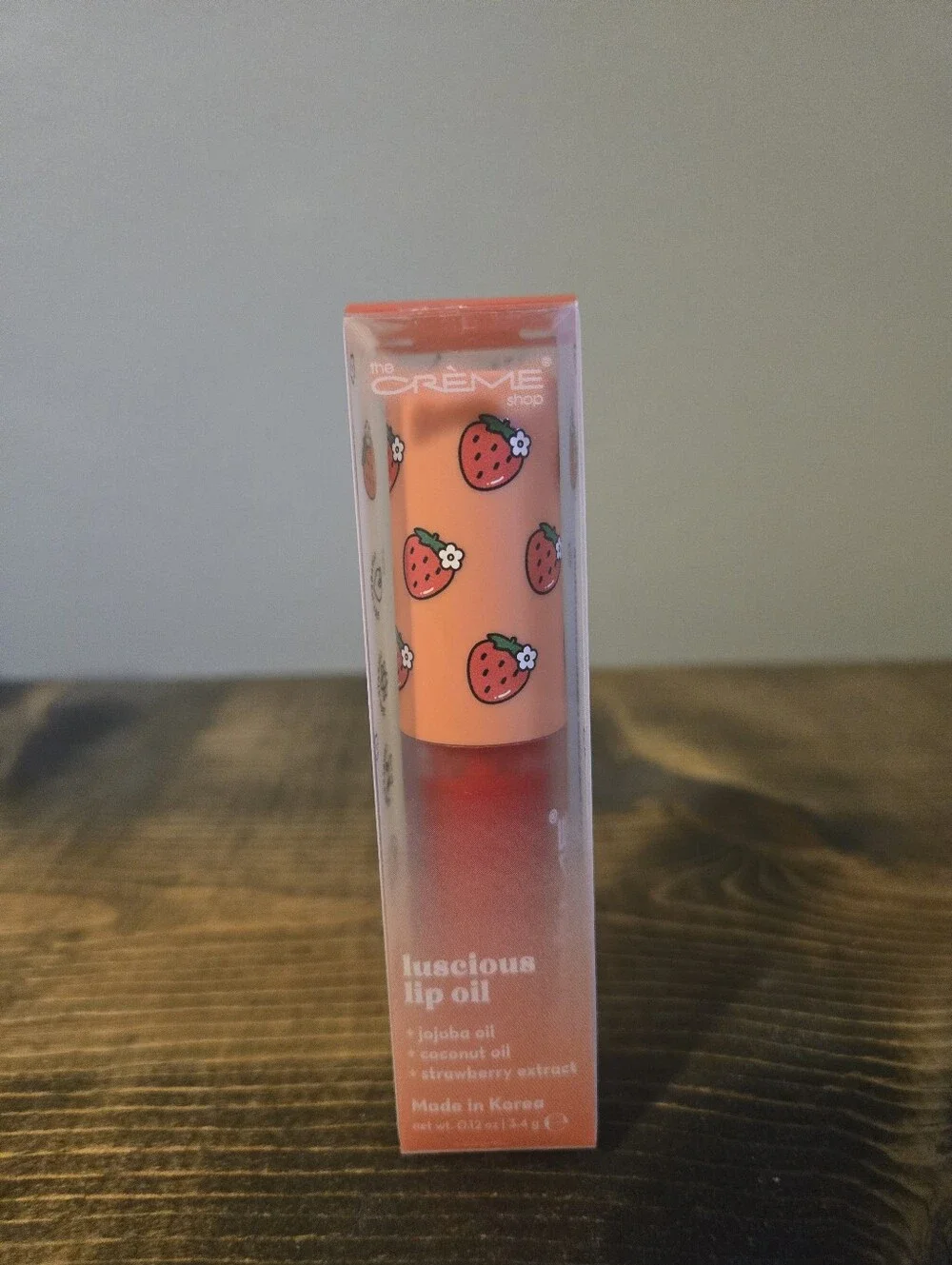 Set Of 4 The Creme Shop Luscious Lip Oil Strawberry Jelly
